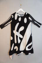 Black Streamline Dress | INK FLOW