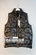 黑色绗缝棉马甲 | Black Quilted Puffer Vest