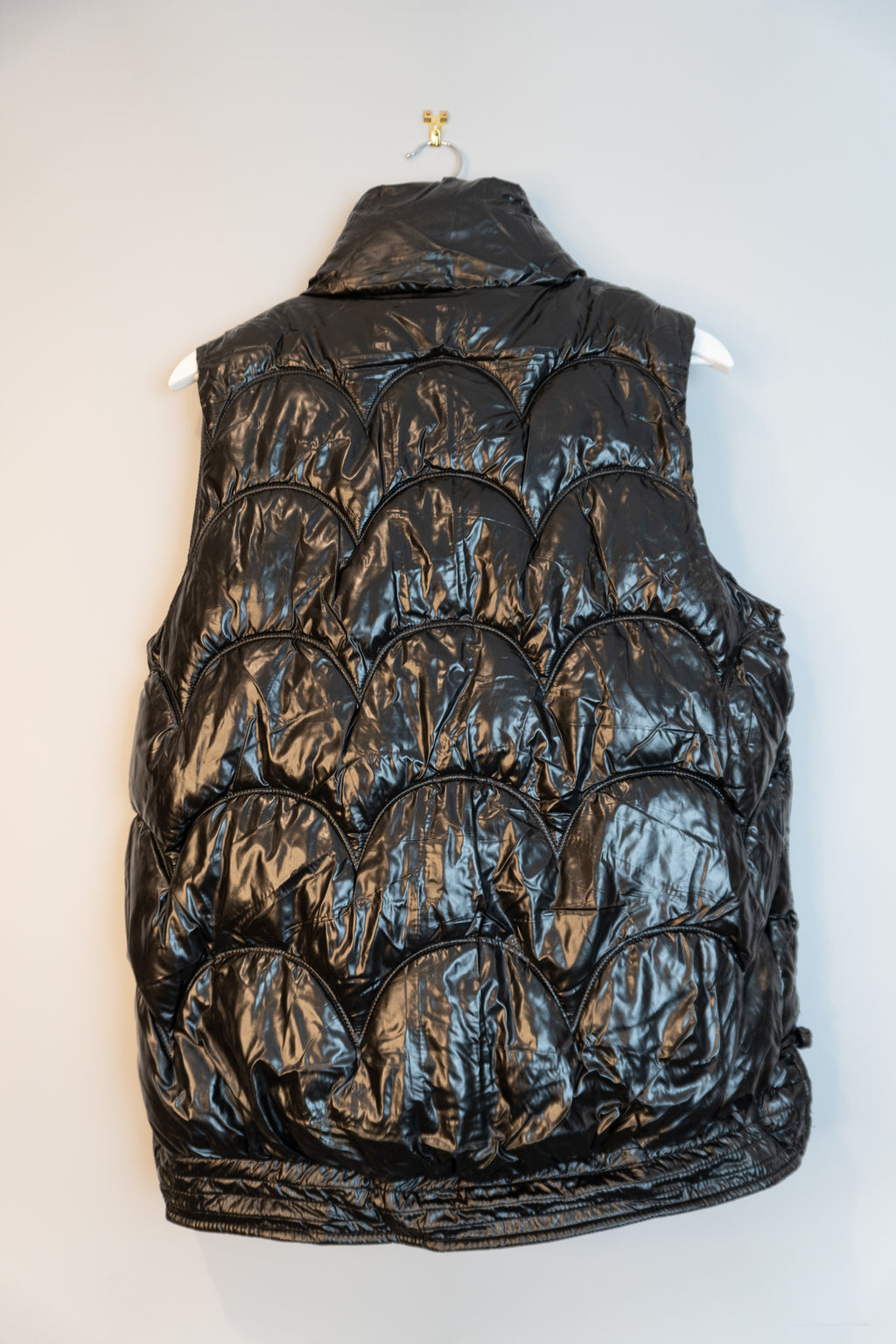 黑色绗缝棉马甲 | Black Quilted Puffer Vest