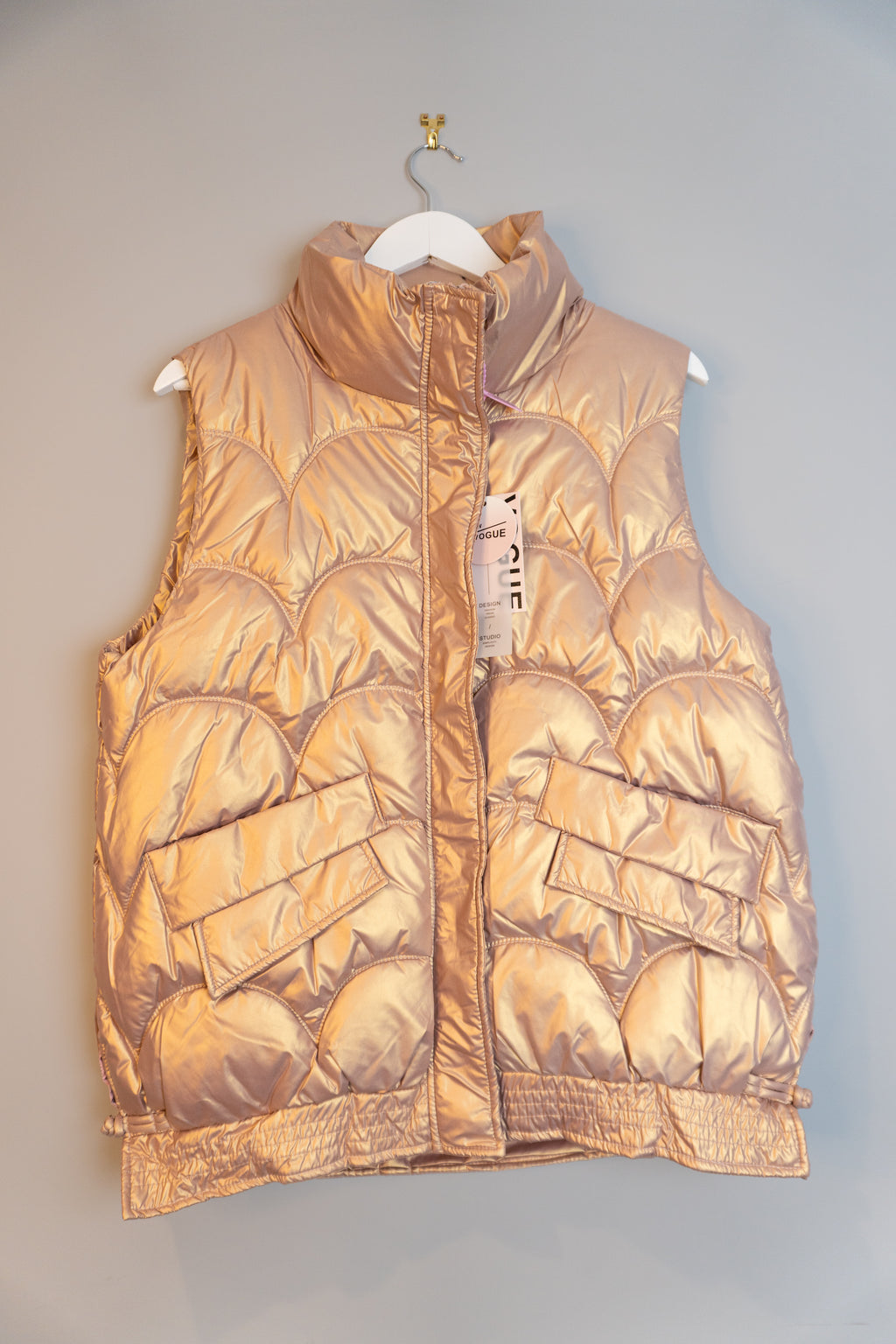 黑色绗缝棉马甲 | Black Quilted Puffer Vest