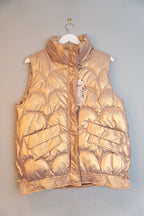 黑色绗缝棉马甲 | Black Quilted Puffer Vest